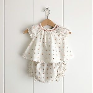 Natural Blouse & Bloomers Two Piece Set